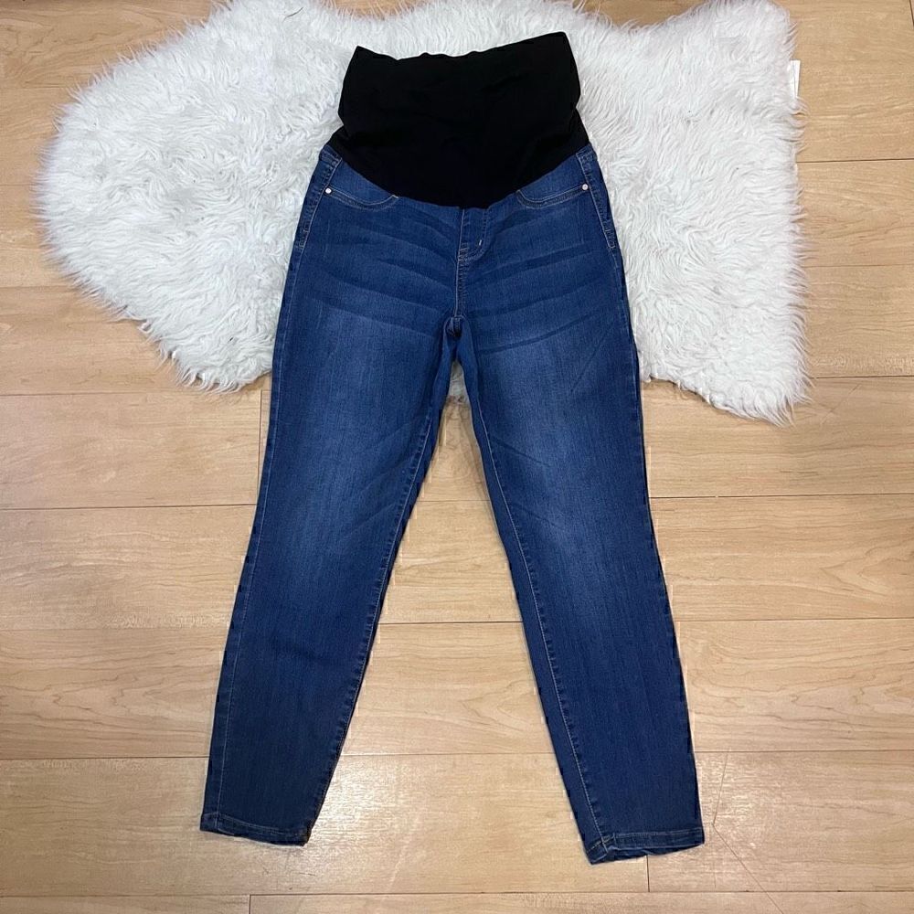 Celebrity Pink blue skinny maternity jeans M